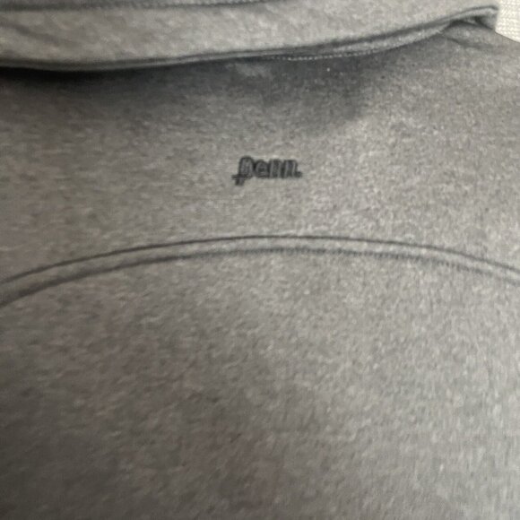 Penn Sport Sweater Womens Medium Turtle Neck Zip Tennis Heather Grey - Picture 13 of 16